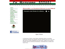 Tablet Screenshot of la-mexicana-bakery.com